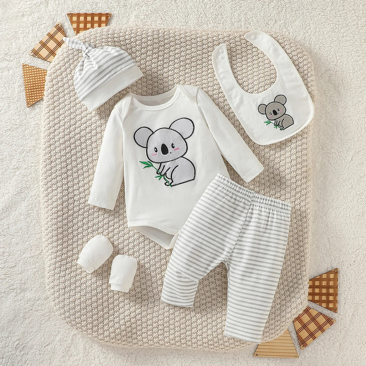 🍼 Conjunto de Bebé a Rayas de Algodón – Comodidad y Dulzura para Cada Día 🍂