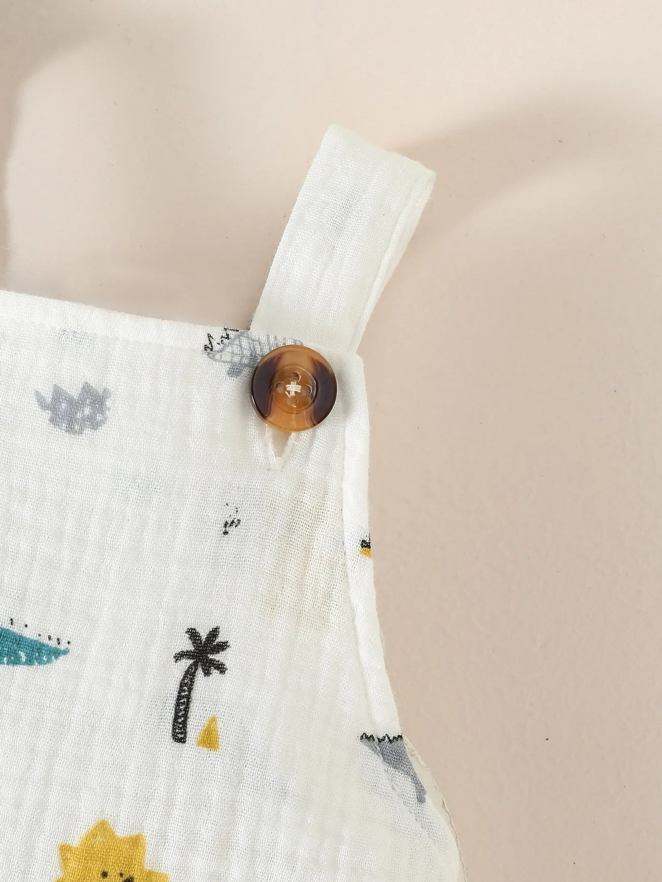 Conjunto de Verano para Bebé Niño - Estilo Pastoral con Estampado de Animalitos (0-12 Meses)