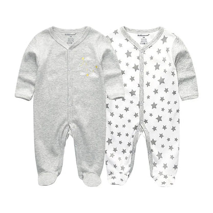 ⭐ Body de Algodón para Bebé – Romper de Manga Larga Unisex (0–12 Meses)