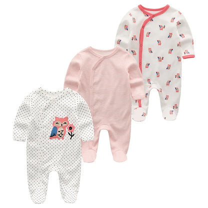 ⭐ Body de Algodón para Bebé – Romper de Manga Larga Unisex (0–12 Meses)