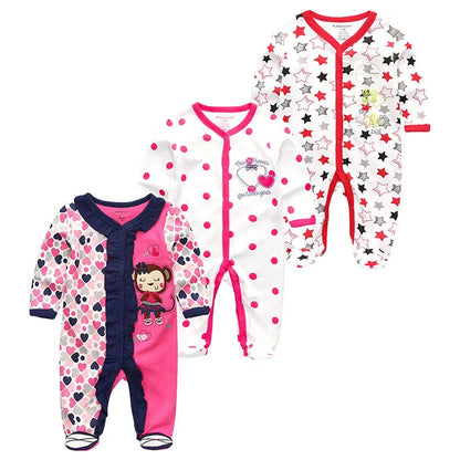 ⭐ Body de Algodón para Bebé – Romper de Manga Larga Unisex (0–12 Meses)
