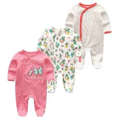 ⭐ Body de Algodón para Bebé – Romper de Manga Larga Unisex (0–12 Meses)