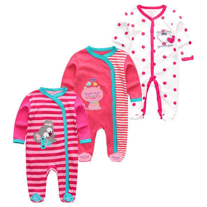 ⭐ Body de Algodón para Bebé – Romper de Manga Larga Unisex (0–12 Meses)