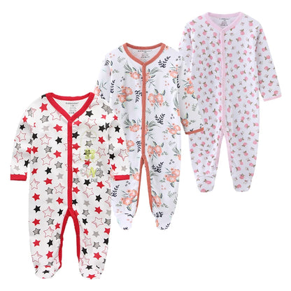 ⭐ Body de Algodón para Bebé – Romper de Manga Larga Unisex (0–12 Meses)