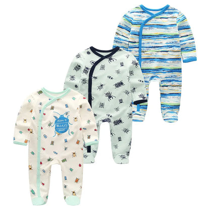 ⭐ Body de Algodón para Bebé – Romper de Manga Larga Unisex (0–12 Meses)