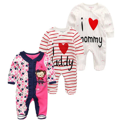 ⭐ Body de Algodón para Bebé – Romper de Manga Larga Unisex (0–12 Meses)