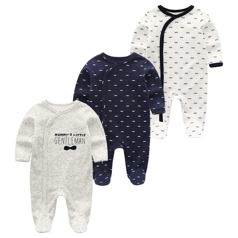 ⭐ Body de Algodón para Bebé – Romper de Manga Larga Unisex (0–12 Meses)