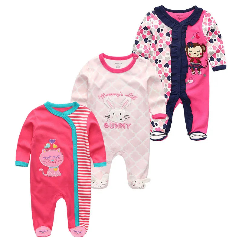 ⭐ Body de Algodón para Bebé – Romper de Manga Larga Unisex (0–12 Meses)