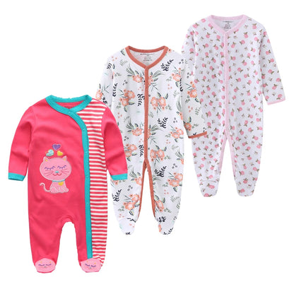 ⭐ Body de Algodón para Bebé – Romper de Manga Larga Unisex (0–12 Meses)