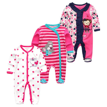 ⭐ Body de Algodón para Bebé – Romper de Manga Larga Unisex (0–12 Meses)