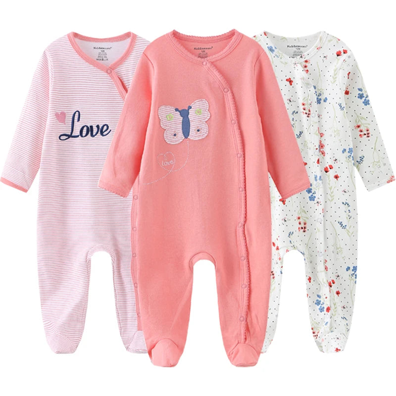 ⭐ Body de Algodón para Bebé – Romper de Manga Larga Unisex (0–12 Meses)