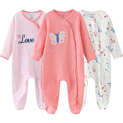 ⭐ Body de Algodón para Bebé – Romper de Manga Larga Unisex (0–12 Meses)