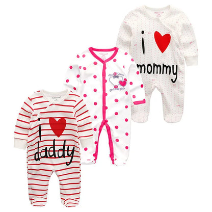 ⭐ Body de Algodón para Bebé – Romper de Manga Larga Unisex (0–12 Meses)
