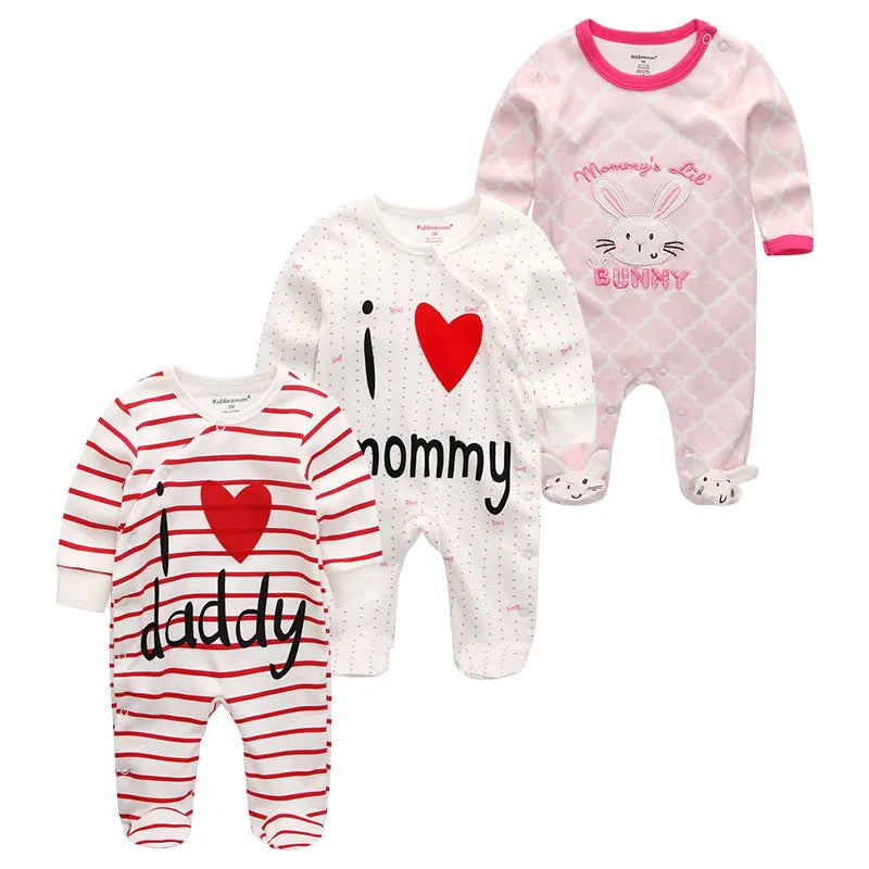 ⭐ Body de Algodón para Bebé – Romper de Manga Larga Unisex (0–12 Meses)