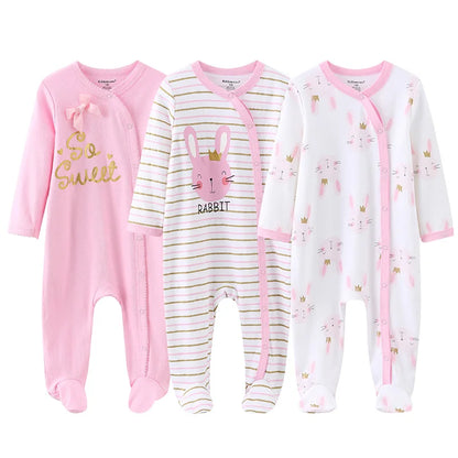 ⭐ Body de Algodón para Bebé – Romper de Manga Larga Unisex (0–12 Meses)