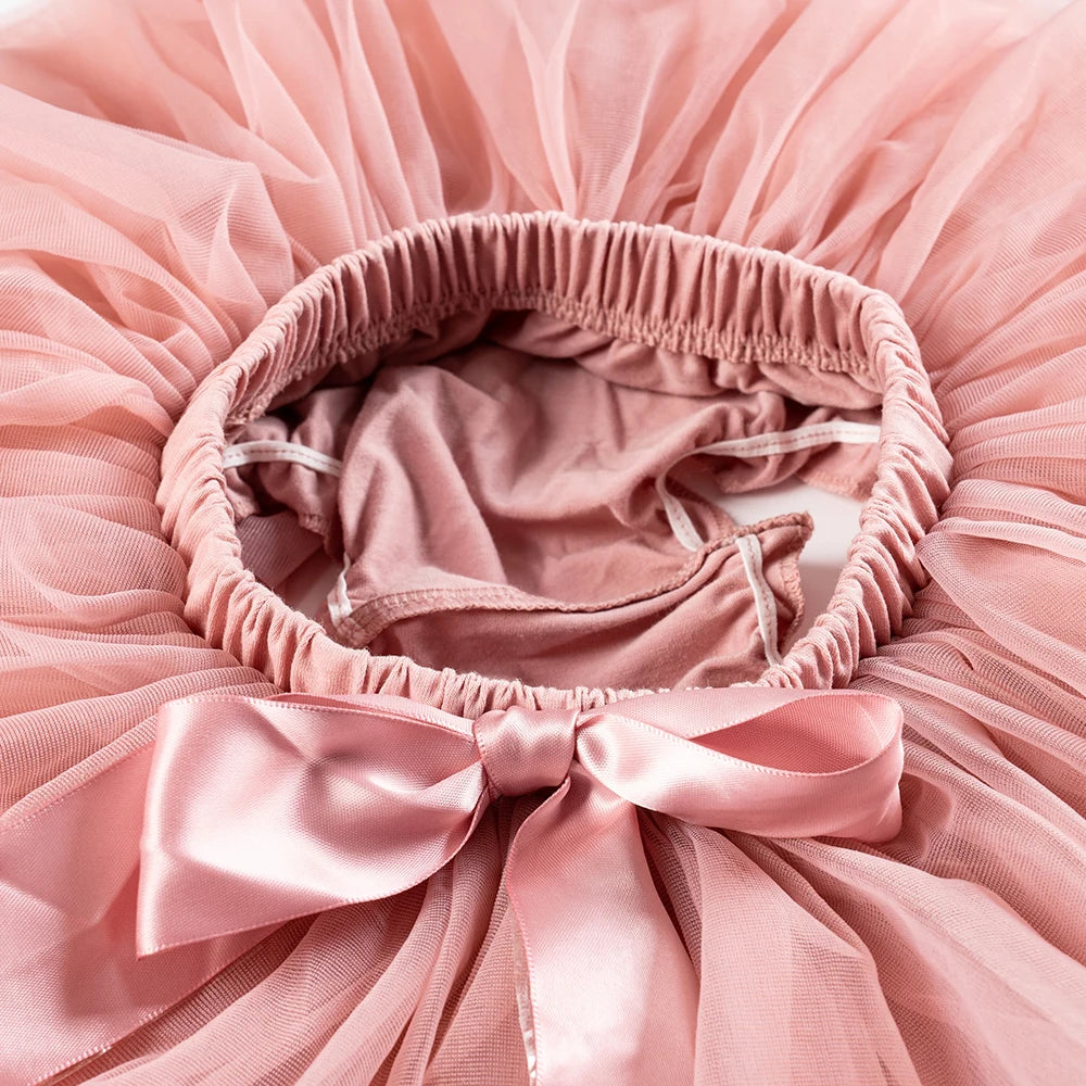 Falda Tutú para Bebé Niña con Bombacha y Diadema – Conjunto Tull Suave y Esponjoso