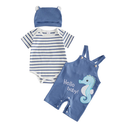 Estilo y Ternura! Outfit de Veranito para Bebé con Adorable Bordado de Animal