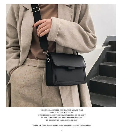 Bolso Cuadrado para Mujer con Cierre Metálico – Bolso Casual de Hombro y Bandolera