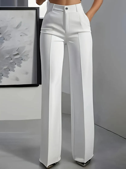 Pantalón de Sastrería de Cintura Alta con Caída Elegante
