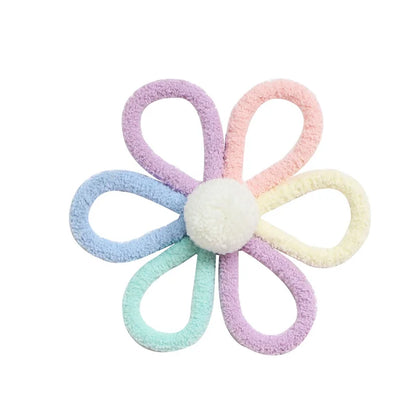 🌼🌈 Colgante Decorativo Boho Nórdico Tejido – Flores, Arcoíris y Mariposa para Habitación Infantil 🌈🌼