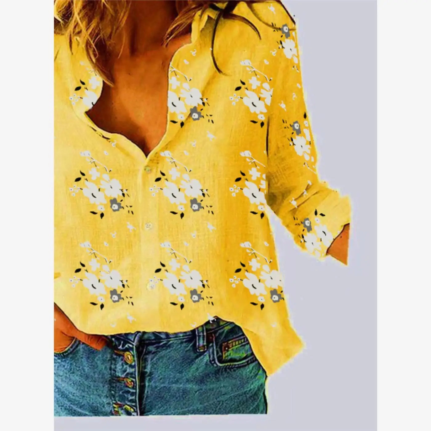 Camisa de Lino Premium para Mujer - Estilo Casual Loose Fit