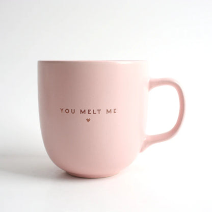 Taza de Cerámica Rosa Mate 350 ml – Mug Clásico Ecológico con Asa