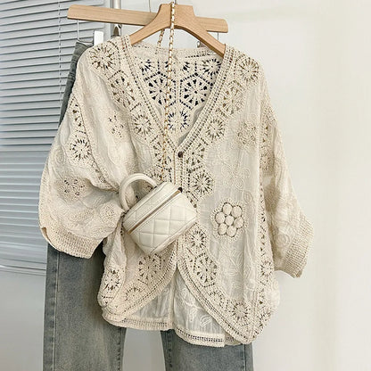 Cárdigan Boho de Crochet Aura: El Toque Romántico que le Faltaba a tu Look