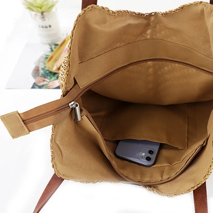 Bolso de Paja de Verano para Mujer – Tote Tejido Artesanal Estilo Playa