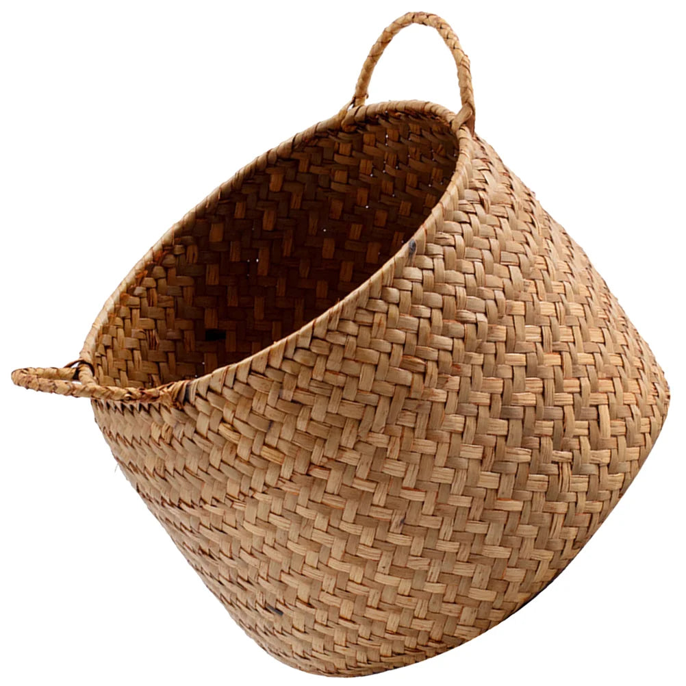 Cesta Organizadora Tejida Estilo Japonés – Elegancia Natural para tu Hogar