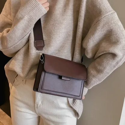 Bolso Cuadrado para Mujer con Cierre Metálico – Bolso Casual de Hombro y Bandolera