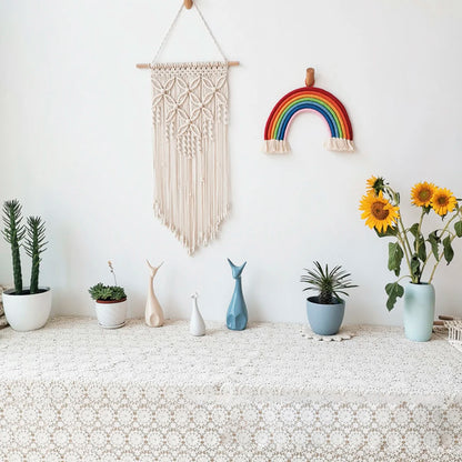 Tapiz de Macramé para Pared – Decoración Bohemia Tejida a Mano en Algodón