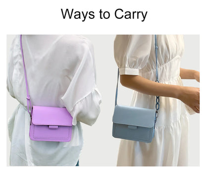 Bolso Cuadrado para Mujer con Cierre Metálico – Bolso Casual de Hombro y Bandolera