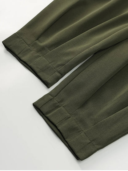 Pantalón Mujer NewAsia de Cintura Alta con Bolsillos – Estilo Urbano y Elegancia Casual