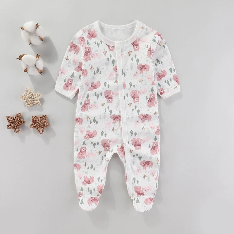 Mameluco de Algodón Premium para Bebé Unisex - Diseño de Dibujos Animados