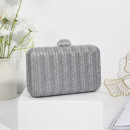Bolso Clutch de Paja Elegante para Mujer