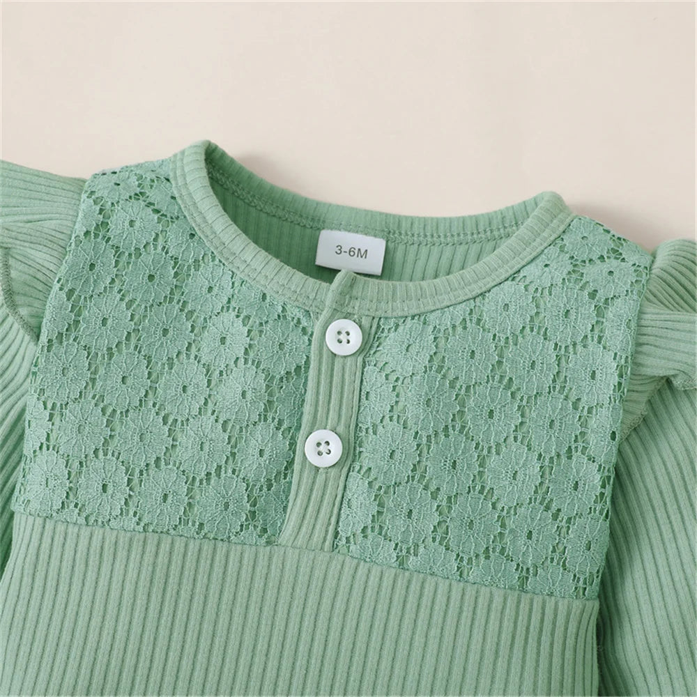 🌸 Conjunto para Bebé Niña de 3 Piezas con Estampado Floral 🌸