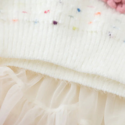 💕 Dulce Invierno de Princesa – Conjunto Encantador de 2 Piezas para Niñas 💕