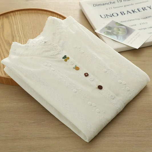 Blusa Bohemia de Algodón – Elegancia y Estilo Japonés