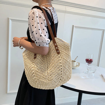 Bolso de Paja de Verano para Mujer – Tote Tejido Artesanal Estilo Playa