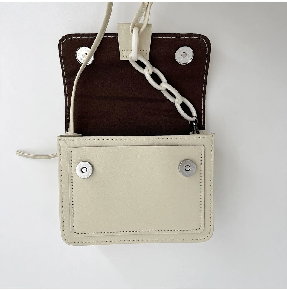 Bolso Cuadrado para Mujer con Cierre Metálico – Bolso Casual de Hombro y Bandolera