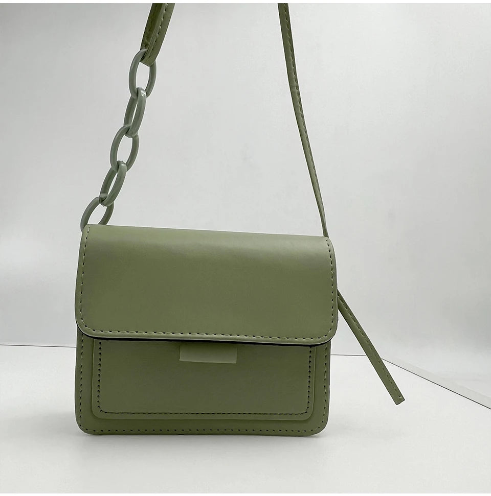 Bolso Cuadrado para Mujer con Cierre Metálico – Bolso Casual de Hombro y Bandolera