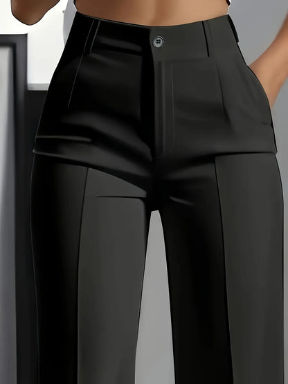 Pantalón de Sastrería de Cintura Alta con Caída Elegante