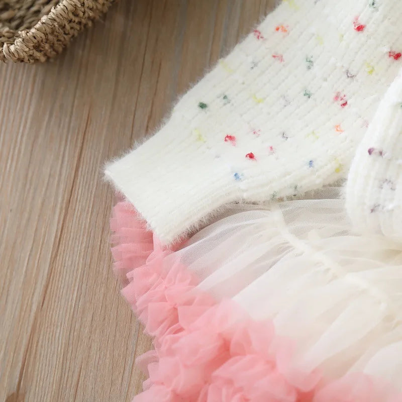 💕 Dulce Invierno de Princesa – Conjunto Encantador de 2 Piezas para Niñas 💕