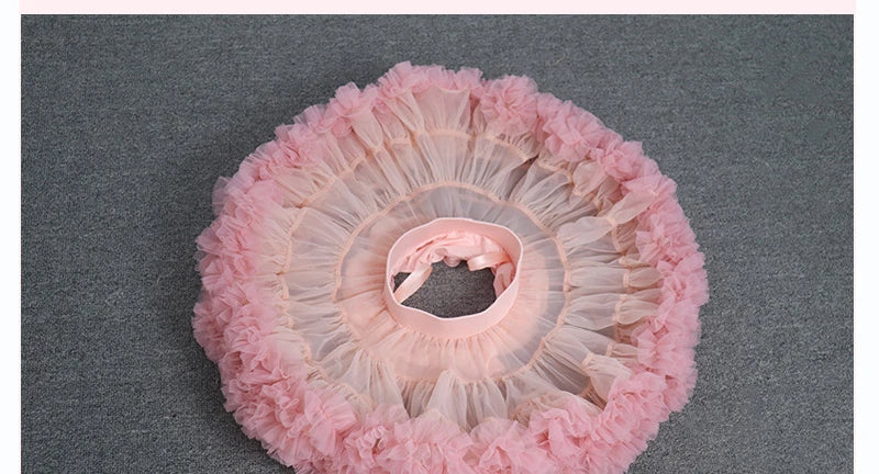 Falda Petticoat de Tul para Niñas – Falda Princesa Estilo Tutu Dulce y Elegante