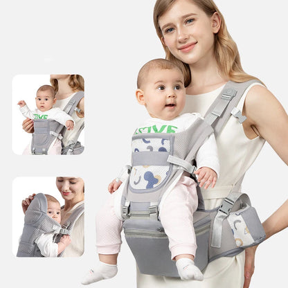 🎒 Portabebé Ergonómico con Asiento de Cadera – Mochila Porta Bebé Multifunción