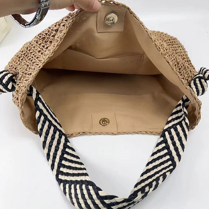 Bolso Tote Boho Artisanal – Edición Contrast