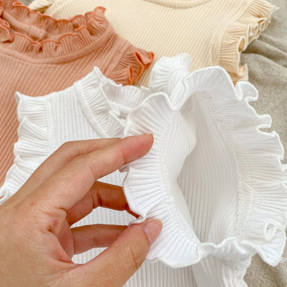 🌸 Conjunto de Verano para Bebé Niña con Body de Volantes y Short Bombacho – 2 Piezas 🌸