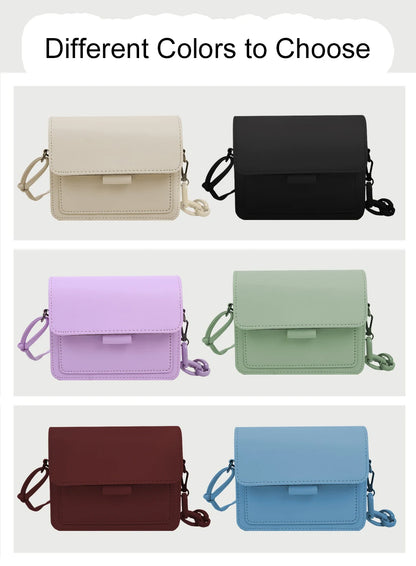 Bolso Cuadrado para Mujer con Cierre Metálico – Bolso Casual de Hombro y Bandolera