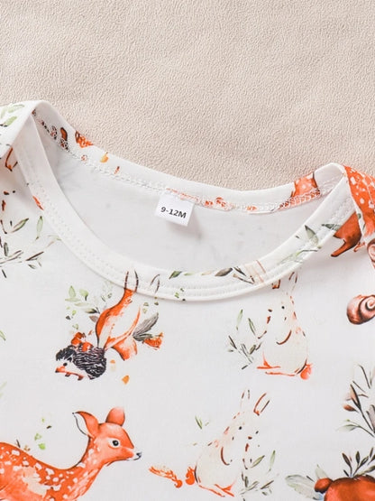 Mameluco "Bosque Encantado": Ropa de Bebé Unisex con Gorrito a Juego - Ideal para Sesión de Fotos