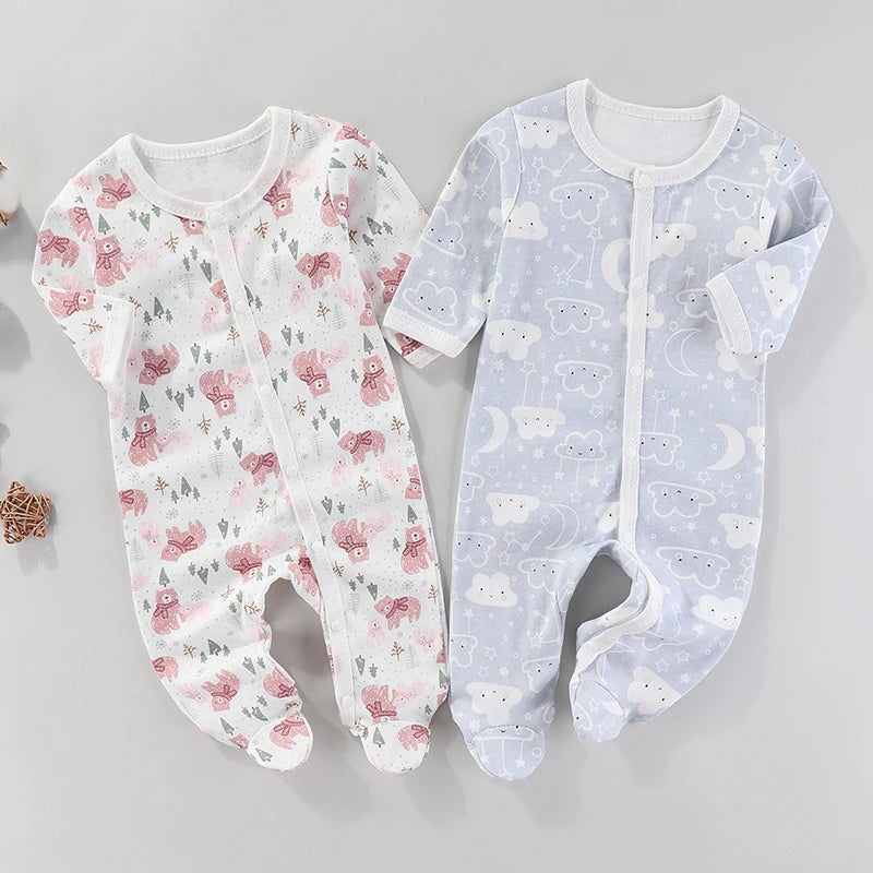 Mameluco de Algodón Premium para Bebé Unisex - Diseño de Dibujos Animados